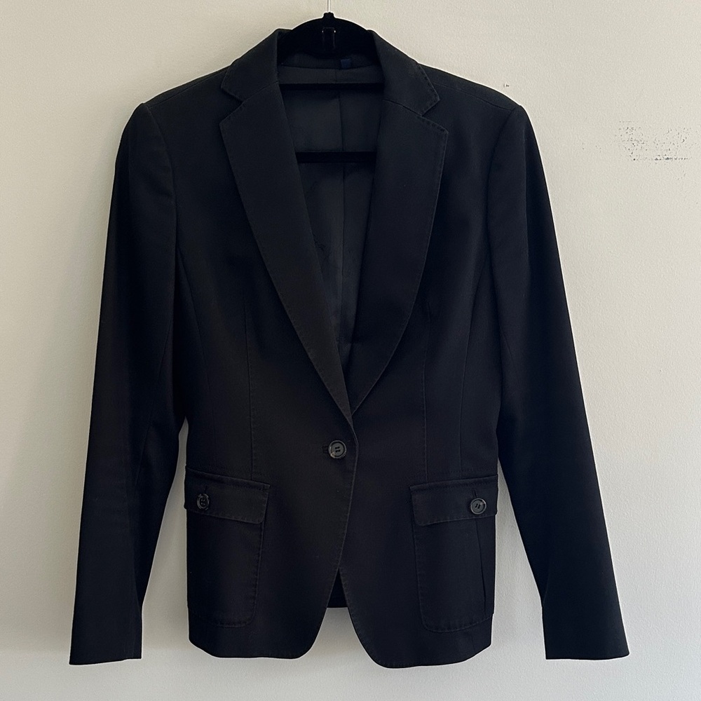 Martin + Osa Women's Black Single-Button Blazer